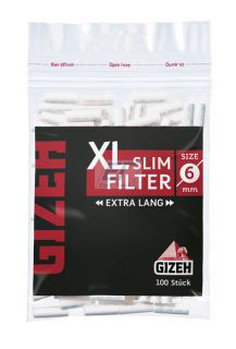 GIZEH BLACK XL Slim Filter 6mm 20 x 100er Beutel