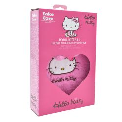 Wärmflasche mit " Hello Kitty " Plüsch Bezug für ca. 1L