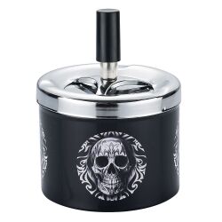 Push-Drehaschenbecher " Skull " Champ