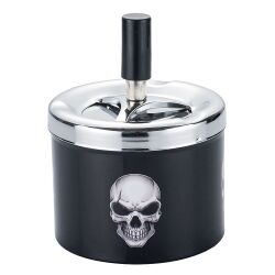 Push-Drehaschenbecher " Skull " Champ