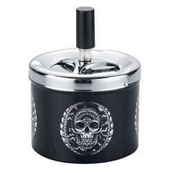 Push-Drehaschenbecher " Skull " Champ