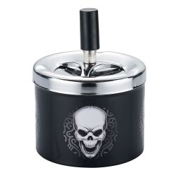 Push-Drehaschenbecher " Skull " Champ