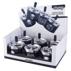 Push-Drehaschenbecher " Skull " Champ
