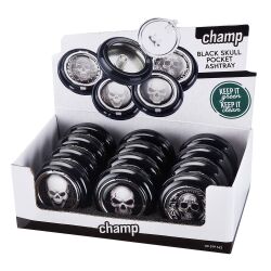 Taschen-Aschenbecher Skull mit Glutkiller Champ