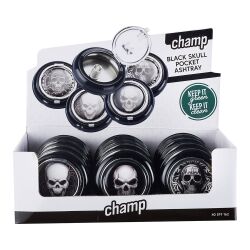 Taschen-Aschenbecher Skull mit Glutkiller Champ