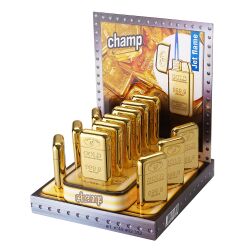 Feuerzeug mit Jetflame als Goldbarren Deko Champ