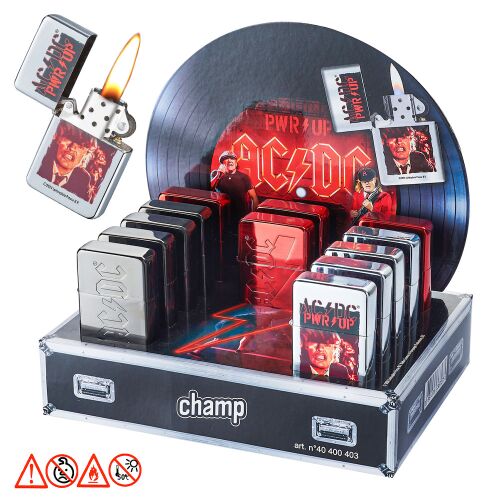 Benzinfeuerzeuge " AC/DC " Champ