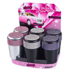 Auto-Aschenbecher " Bling Bling " mit LED Champ