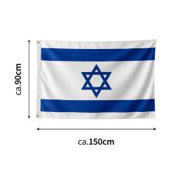 Israel Fahne ca.150 x 90cm mit Ösen