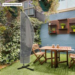 Schirmhülle für Ampelschirme – ca. 265 x 70 cm, anthrazit