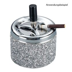 Push-Aschenbecher " Strass " Champ