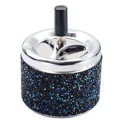 Push-Aschenbecher " Strass " Champ