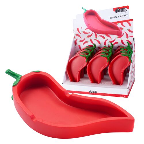 Aschenbecher " Peperoni " Kunststoff - Champ