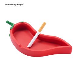 Aschenbecher " Peperoni " Kunststoff - Champ