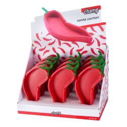 Aschenbecher " Peperoni " Kunststoff - Champ