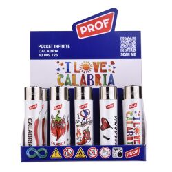 Reibradfeuerzeuge Calabria Rund PROF 25er Display