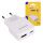 Tekmee USB-A & USB-C Schnelllade-Adapter Universal - Weiß