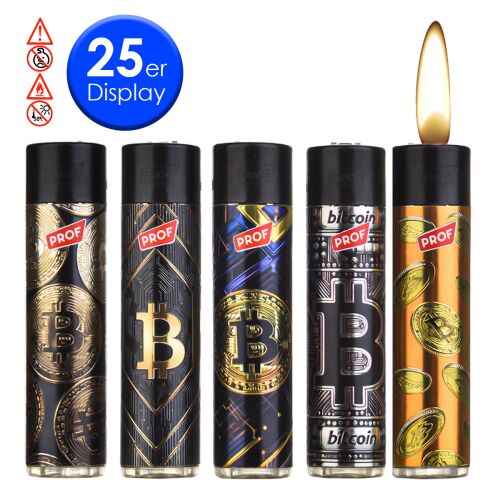 Reibradfeuerzeuge Crypt Rund PROF 25er Display