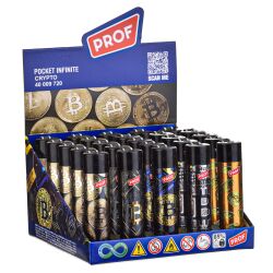 Reibradfeuerzeuge Crypt Rund PROF 25er Display