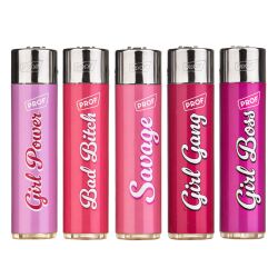 Reibradfeuerzeuge Girl Boss Rund PROF 25er Display