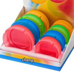 Aschenbecher Glas Colorful ca.11cm & 8,5cm - Champ