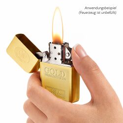 Benzinfeuerzeug " Goldbarren Design " Champ