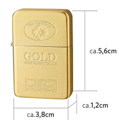 Benzinfeuerzeug " Goldbarren Design " Champ