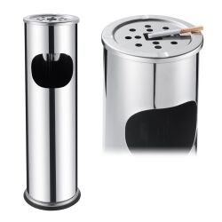 Standaschenbecher & Papierkorb Edelstahl