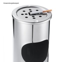 Standaschenbecher & Papierkorb Edelstahl