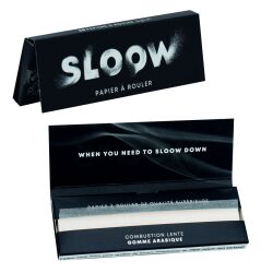 Sloow Slim Papier-Zigarettenfilter 6 x 15 mm – ca. 200 Filter inkl. 4 Heftchen kurze Papers