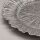 Unterteller / Dekoteller "BLOOM" Silberfarbig Kunststoff ca.32,5cm