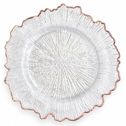 Unterteller / Dekoteller "BLOOM"Transparent...