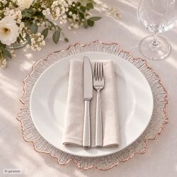Unterteller / Dekoteller "BLOOM"Transparent...