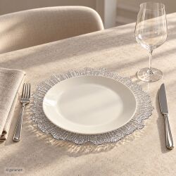 Unterteller / Dekoteller "BLOOM" Transparent Kunststoff ca.32,5cm