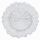 Unterteller / Dekoteller "BLOOM" Transparent Kunststoff ca.32,5cm
