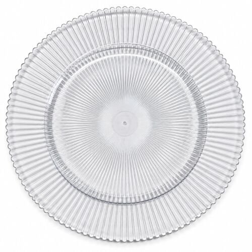 Unterteller / Dekoteller "YVY" transparent Kunststoff ca.32,5cm