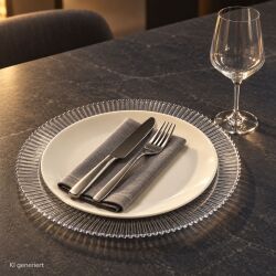 Unterteller / Dekoteller "YVY" transparent...
