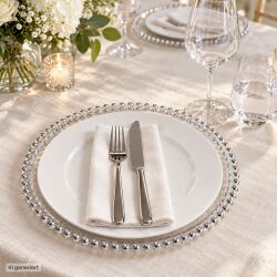 Unterteller / Dekoteller "Pearl" Transp. &...