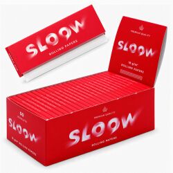 Sloow Papers Red 18 g/m² kurz 50er Box/50 Blatt