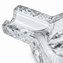 Zigarrenaschenbecher aus Glas - Silver Match