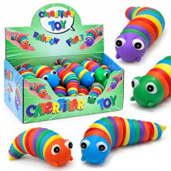 Fidget-Raupe in Regenbogenfarben