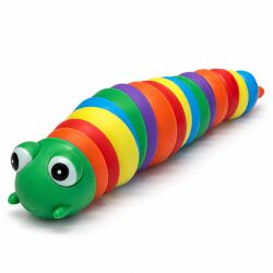 Fidget-Raupe in Regenbogenfarben