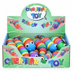 Fidget-Raupe in Regenbogenfarben