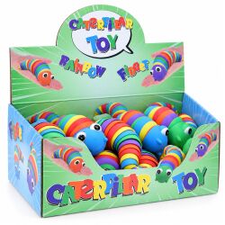 Fidget-Raupe in Regenbogenfarben