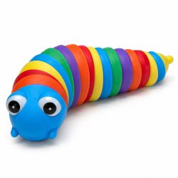 Fidget-Raupe in Regenbogenfarben