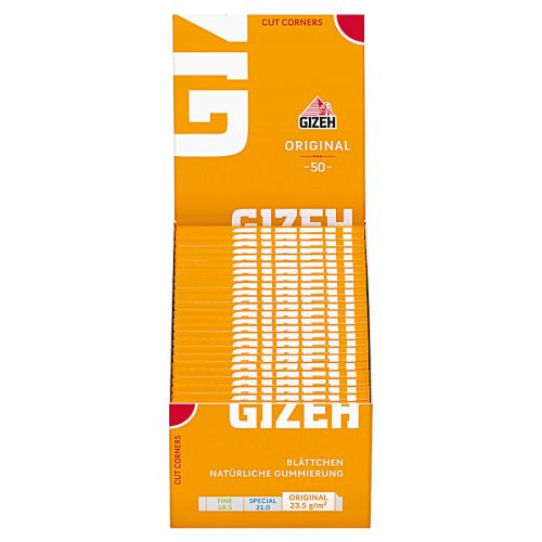 GIZEH Gelb 50er Box/50 Blatt