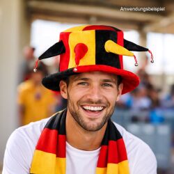 Deutschland Fan-Hut mit Glöckchen