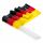 12er Set Deutschland Handfahnen / Stockfahnen