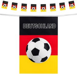Flaggenkette Deutschland ca.10m / 25 Fähnchen je ca...