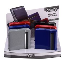 Zigaretten Drehmaschine Metall mit Box Champ 70mm Color